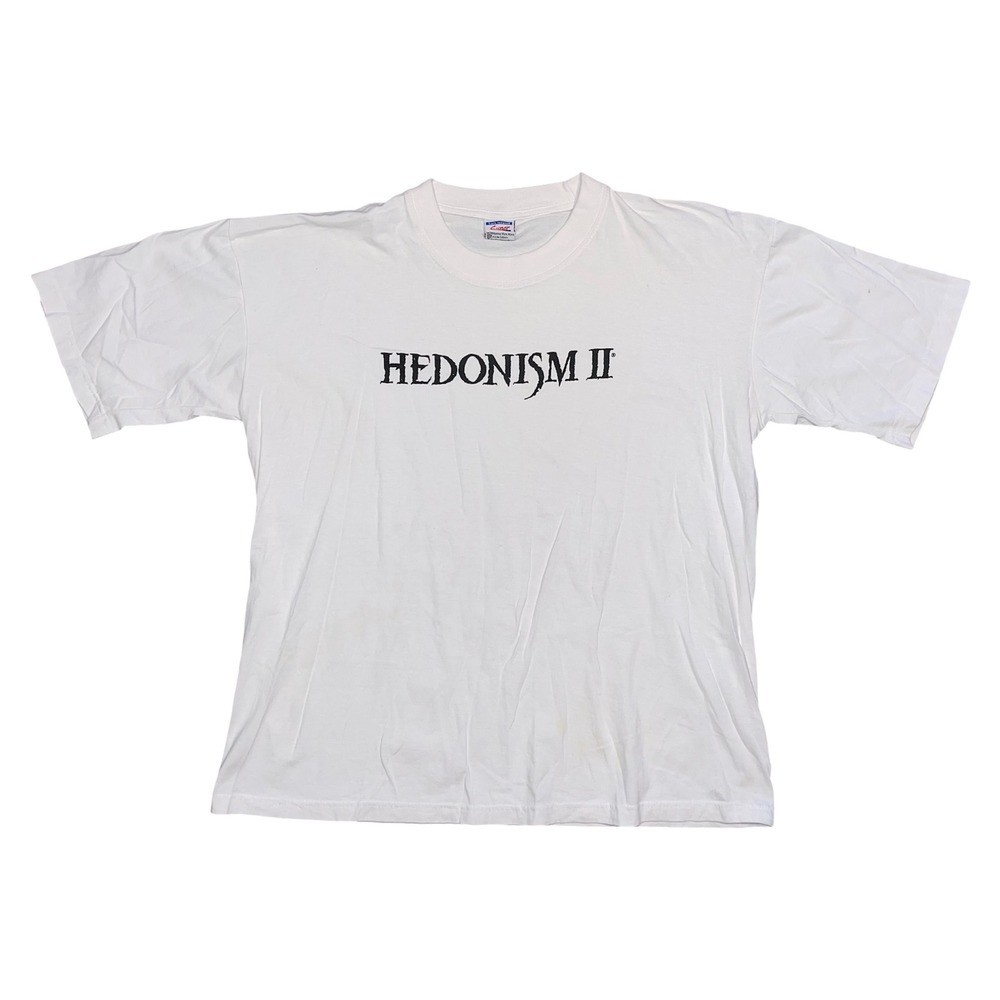 Vintage Hedonism II Resort T Shirt Sun Island Super T White Mens Large Jamaica